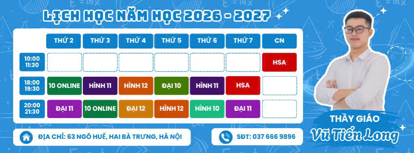 Tuyển sinh lớp Toán Thầy Long